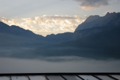 Morgennebel im Zugspitzgebiet, Österreich / morning mist Zugspitze region, Austria